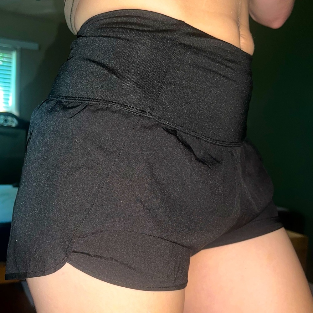 Black athletic shorts